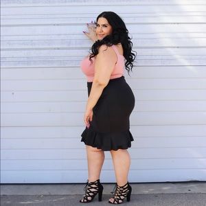 Pretty Little Thing Dusty Pink bodysuit